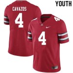 Youth Ohio State Buckeyes #4 Lejond Cavazos Scarlet Nike NCAA College Football Jersey Outlet KEY7244AG